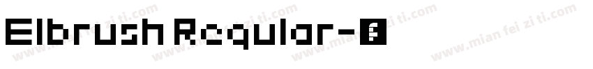 Elbrush Regular字体转换